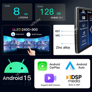 Estéreo para Auto Android QLED de 12.8 Pulgadas para Mercedes Benz W205 GLC C/V <span class=keywords><strong>GLA</strong></span>/CLA NTG5 Snapdragon 6125 con CarPlay Inalámbrico, Android Auto y 4G LTE - Product Image 3