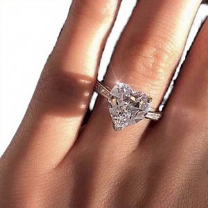 ファッションシルバーメッキジルコンリング クラシック結婚記念日プロミスリング ミニマリストジュエリー レディース ジルコニアジルコン婚約指輪ギフト - Product Image 4