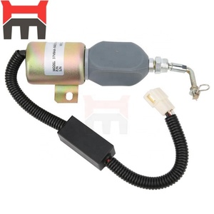 New 24V Engine Stop Switch Solenoid Valve 37V84A-56010 for Diesel Construction Machinery Metal New Condition - Product Image 1