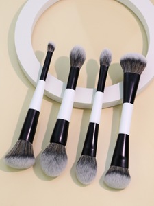 Nhãn Hiệu Riêng Biểu Tượng Tùy Chỉnh 4Pcs Kép Đường Viền Nền Tảng Trang Điểm Bàn Chải Blush Trang Điểm Mỹ Phẩm Bột Nền Tảng Trang Điểm Bàn Chải Thiết Lập - Product Image 4
