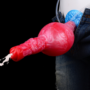 Plug Anale a Forma di Lupo, Dildo Gonfiabile Fantasy per Donne con Pene Eiaculante nel 2025 - Product Image 4