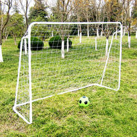 Le but de football professionnel SPT 8'X5' en tube d'acier avec filet fonctionne sur les champs d'herbe et de gazon