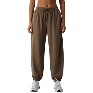 GC Bid-Footed Pantalones deportivos casuales mujer suave capa de aire glutinoso pantalones para correr pantalones sueltos de fitness al aire libre fuera