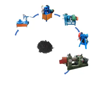 Alt gummireifen Zerkleinerung Gummi pulver Recycling linie/Maschine/Anlage