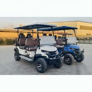 Voiturette de golf électrique 4-6 places en gros avec pneus tout-terrain 48v système AC pour chariots - Product Image 1