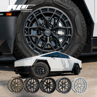 Jantes Roc Custom Gloss Black 20X9 20X9.5 Off Road Monoblock HFX-1 6X139.7 Forgées pour Tesla Cybertruck