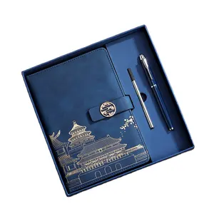 Populäres Notizbuch Geschenkbox-Set 2024 neue Produkte Geschäftsgeschenk Unternehmensmitarbeiter mit Handritual Buch-Anpassung Großhandel