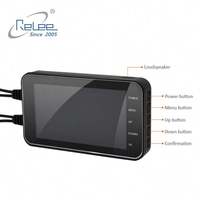 Moto Dash Cam 4 "1080p HD Casque Vélo Moto Support WiFi Étanche IP65 Conduite