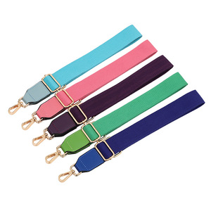 Rewin 2024 Mới Nhất Rắn Màu Da Bông Vải Crossbody Túi Dây Đeo 3.8 Cm Rộng Đồng Bằng Ví Vai Thay Thế Vành Đai - Product Image 2