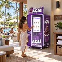 Machine à crème glacée à l'açaï entièrement automatisée avec fonction de vente, paiement numérique et système de surveillance à distance