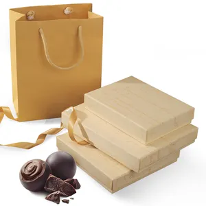 Custom Ramadan Gift Chocolate Box with grid and divider gift chocolate boxes Hand Made Chocolate Box&Paper Bag