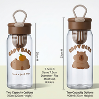 Bouteille d'eau en polycarbonate PC de 700 ml, qualité alimentaire, anti-fuite, portable, pour étudiants, activités de plein air, gym, camping, randonnée, cyclisme