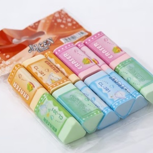 Gommes à effacer en forme de triangle 3D mignonnes pour enfants, prix promotionnel, gommes en caoutchouc originales pour les étudiants, ensemble de papeterie - Product Image 2