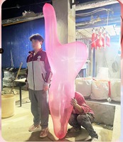 Huaien Usine En Gros En Forme D'éléphant Épais Latex Partie Ballon Net Rouge Événements En Plein Air Jouet Ballons De Fête Fabriqués