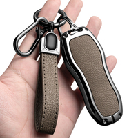 Étui de protection pour clé de voiture en alliage de zinc et cuir pour Porsche Panamera Spyder Carrera Macan Boxster Cayman Cayenne 911 970 981 991