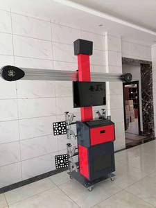 Máquina de Alineación de Ruedas <span class=keywords><strong>3D</strong></span> con Cámara Sony, Dos Pantallas, Alineador de Neumáticos Móvil con Gabinete de Herramientas, Certificación CE, X-430 220rpm - Product Image 3
