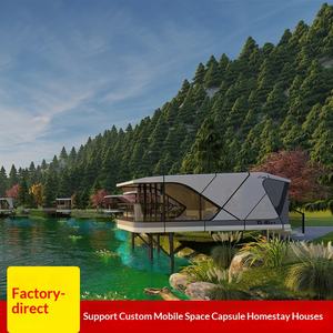 Casa de Vacaciones Riverside, Habitación Temática de Tecnología Futura, Alojamiento y Desayuno, Habitación Estrellada, Estructura de Acero, Cama Contenedor Resistente al Viento - Product Image 1