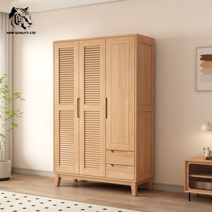 furniture factory best price customize <b>large</b> stock ready to ship new design bedroom <b>wardrobe</b> bedroom furniture wood top cabinet - Product Image 4