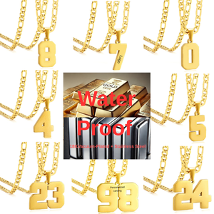 สร้อยคอสแตนเลสสตีลทรงสปอร์ตทันสมัยสำหรับทุกเพศ  สร้อยคอตัว<span class=keywords><strong>เลข</strong></span>สำหรับนักกีฬา  แรงบันดาลใจจากทีมเบสบอล/บาสเกตบอล/ฟุตบอล ของขวัญสำหรับเด็ก - Product Image 2