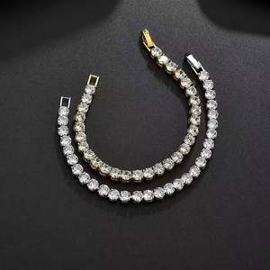 Cadena Cubana de Aleación con Incrustaciones de Moissanita, Estilo Hip Hop, Geométrica, Moderna, Brillante, de 13 mm de Ancho, en Oro y Plata, Venta Caliente de Fábrica - Product Image 6