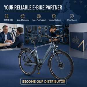Vélo électrique urbain haut de gamme 27,5 pouces avec transmission par courroie en carbone, moteur central <span class=keywords><strong>VINKA</strong></span> 250W, freins hydrauliques Tektro - Product Image 6