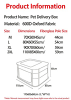 Maison pour animaux de compagnie pliable de luxe et durable, 7 couleurs, enclos portable pour animaux, enclos d'exercice, chambre de mise en couche rectangulaire pour chats