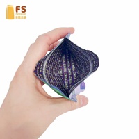 Sacs Mylar personnalisés imprimés en forme de biscuits ou de bonbons, découpés sur mesure, petits sacs Mylar de 3,5 pouces, refermables, holographiques et anti-enfants