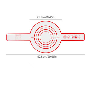 En gros, Sangle de cuisson en silicone réutilisable avec longues poignées, résistante à la chaleur et antiadhésive, pour la cuisson du pain au levain et comme tapis de cuisson pour fours hollandais - Product Image 1