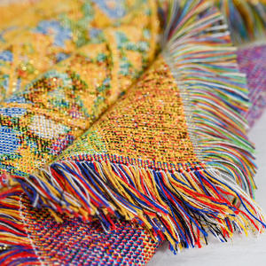 Couverture tissée Jacquard personnalisable de haute qualité tapisserie <span class=keywords><strong>peintures</strong></span> <span class=keywords><strong>célèbres</strong></span> «baiser» et motifs floraux pour la décoration intérieure - Product Image 4