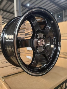 ล้อแม็กซ์สีดำขนาด 15 นิ้ว PCD 4*100/114.3 ET40 ล้อ JDM ดีไซน์ 6 ก้าน วัสดุอลูมิเนียม สำหรับรถยนต์นั่งส่วนบุคคล - Product Image 3