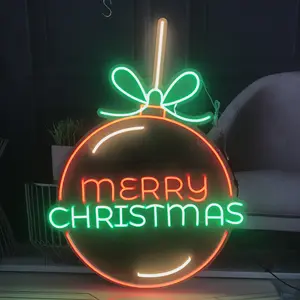 شريط عيد الميلاد متجر الحائط مخصص ضوء النيون البيرة النيون علامة أضواء عيد الميلاد