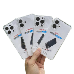 Transparente TPU Clear Soft Impact Phone Case para iPhone 16 16PLUS 16PRO 16PROMAX Plain Clear Fundas transparentes para teléfonos - Product Image 1