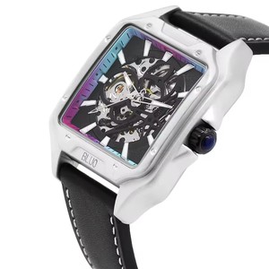 Montre automatique carrée pour homme, cadran ajouré lumineux, étanche, mouvement mécanique sportif, luxe et mode, idéale pour le dropshipping - Product Image 3