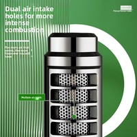 Pistolet de pulvérisation métallique haute température coupe-vent compact pour la cuisine domestique, l'extérieur et la moxibustion – Briquet créatif et portable