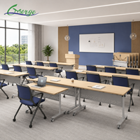 Nouveau design Table de formation Salle de formation combinée Salle de réunion Salle de classe Bureau pliable Mobilier de bureau Tables et chaises