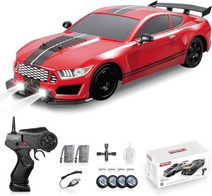 Voiture télécommandée Drift grande taille AE86 4x4, voiture de course rechargeable haute vitesse tout-terrain avec fonction de pulvérisation, jouet pour enfants, modèle GTR - Product Image 3