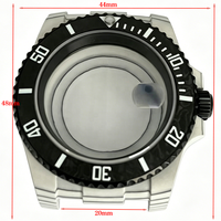 Module de montre de plongée 40 mm en gros, lunette en fibre de carbone, montre en acier inoxydable, boîtier de montre en céramique, disponible en plusieurs couleurs