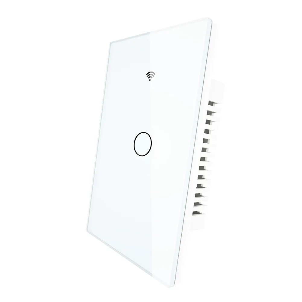 US Smart Home Wifi RF433 Wall Touch Switch 1/2/3 Gang Glass Panel Light Switch Smart Switch