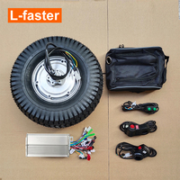 Pneu 13 pouces 500W grand couple sable plage brouette chariot sans balais moyeu de vitesse moteur roue Kit avec frein électrique interrupteur de marche arrière