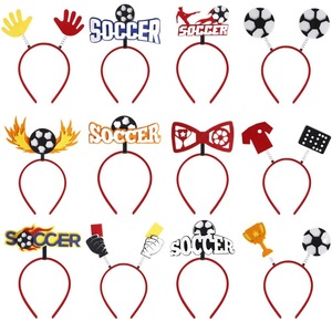 2026 طوق شعر وقناع من اللباد بتصميم كرة القدم، اصنعها بنفسك، للولايات المتحدة وكندا والمكسيك، لمستلزمات الحفلات ذات الطابع الخاص، أدوات تشجيع، عصابة رأس - Product Image 5