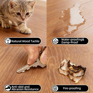 Modern Design <strong>Wood</strong> Grain Marble <strong>PVC</strong> Self-Adhesive LVT Vinyl <strong>Flooring</strong> Fireproof Waterproof Eco-Friendly Home Warehouse Graphic - Product Image 2