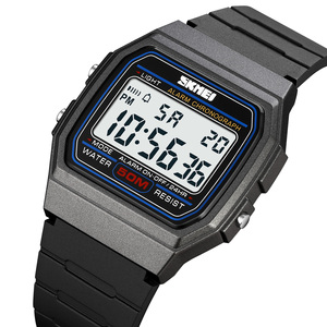 SKMEI 2042 sottile <span class=keywords><strong>orologio</strong></span> <span class=keywords><strong>digitale</strong></span> quadrato Vintage stile retrò Ultra-sottile <span class=keywords><strong>orologio</strong></span> <span class=keywords><strong>da</strong></span> <span class=keywords><strong>polso</strong></span> leggero basso MOQ <span class=keywords><strong>cronometro</strong></span> elettronico - Product Image 3
