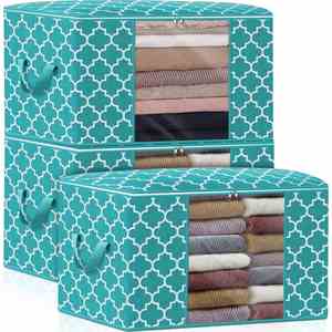 Bolsas de Almacenamiento Plegables de 35L para Debajo de la Cama con Ventana Transparente para Edredones, Mantas, Ropa y Camisetas - Product Image 4