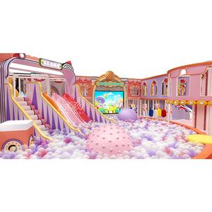 Çocuklar için kapalı oyun alanı içinde 289 Sqm 3.2 m yükseklik çocuk pembe şeker tema ticari - Product Image 1