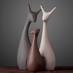 Adornos de cerámica nórdica, decoraciones creativas para gabinetes de vino. - Product Image 1