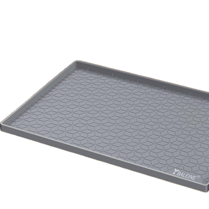 BALEINE S202 Tapis d'évier moderne en silicone imperméable 34" x 22" de qualité alimentaire, plateau anti-goutte pour évier, avec support antidérapant pour cuisine - Product Image 1