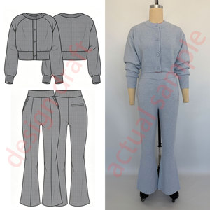 Cardigan Corto da <span class=keywords><strong>Donna</strong></span> in Maglia Morbida e Soffice, Maglione <span class=keywords><strong>Oversize</strong></span> con Bottoni e Collo Tondo, Vendita all'Ingrosso - Product Image 5