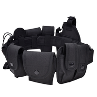 10 pièces Kit de ceinture tactique avec poche de lampe de poche poche pour magazine poches