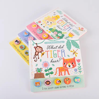Livre sonore interactif pour enfants avec boutons en caoutchouc et musique