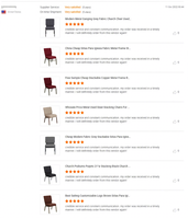 Chaises d'église modernes et durables en gros, avec accoudoirs réglables, pieds en métal, empilables et imbriquées, bancs rembourrés en tissu